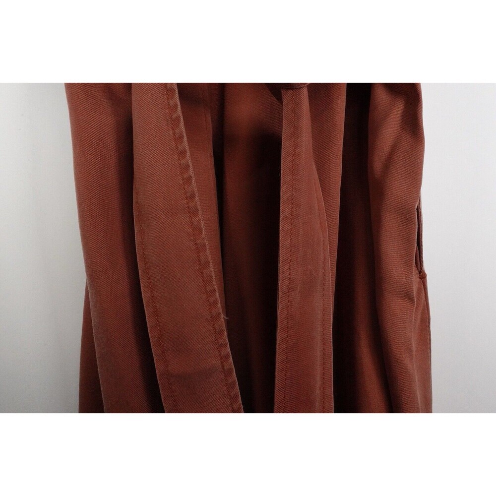 New Quince Vintage Wash Tencel Button Front Dress Terracotta Small 1001 - Picture 9 of 10